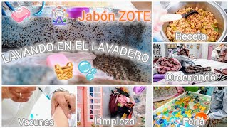 LAVANDO EN EL LAVADERO🧺👚RecEta dE EnTomaTadO🍽️🥘paseO pOr La feRia🎡🎢limpiezafamilialavandoamano [upl. by Hashimoto327]