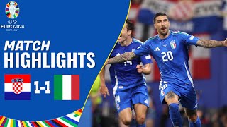 Croatia vs Italy  11  Highlights  Euro 2024 Highlights  italy vs croatia [upl. by O'Shee]