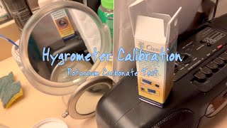 Hygrometer Calibration  Potassium Carbonate Test [upl. by Parnell739]