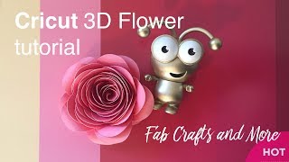 How to make Cricut 3D Rolled paper Flowers in Design Space DIY tutorial [upl. by Iegres455]