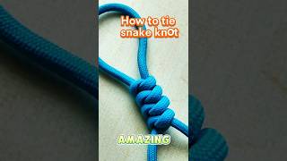 How to tie snake knot knot rope knottutorial shortvideo music remix edm alanwalker dj [upl. by Ennis]