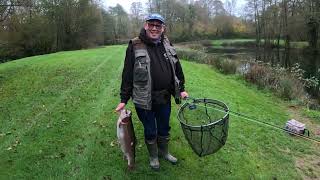 94  Rockbourne Trout Fishery in November [upl. by Omlesna]