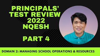 PRINCIPALS TEST REVIEW 2022 NQESH ON DOMAIN 2 MANAGING SCHOOL OPERATIONS AND RESOURCES WITH EXPERTS [upl. by Dnomyad]