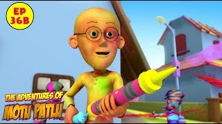 Motu Patlu  Holi  Best Cartoon For Kids [upl. by Ailedua]