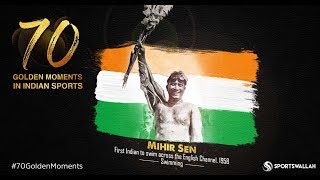 Mihir Sen  1st Indian to swim across the English Channel 1958  70 Golden Moments In Indian Sports [upl. by Vedi]