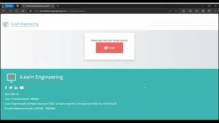 iLearn Engineering Google verification [upl. by Illehs]