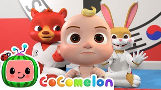 Taekwondo Song  CoComelon Furry Friends  Animals for Kids [upl. by Ahsekyt]