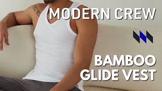 GLIDE BAMBOOCOTTON VESTS by Modern Crew  3X SOFT  ANTIMICROBIAL  Best Vests For Men in India [upl. by Ylatan600]