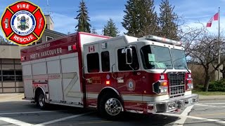 District Of North Vancouver Fire Rescue 1 Responding [upl. by Anelle843]