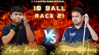 ANTON RAGA VS JERICO BAÑARES  10BALL  RACE 21 [upl. by Assenal]