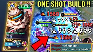 WTF DAMAGE TRY THIS NEW AULUS ONE SHOT BUILD AULUS BEST BUILD AND EMBLEM 2024 [upl. by Derfla]