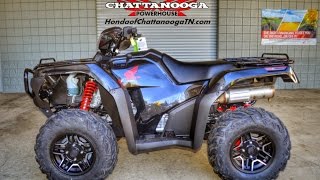 2015 Foreman Rubicon Deluxe Start Up Video  Honda of Chattanooga TN ATV Dealer [upl. by Joshuah]