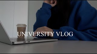 university vlog  lots of coffee  lots of studying  trail running  unboxing pr packages [upl. by Anicul]