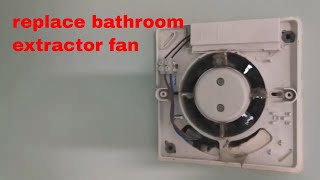 How to replace a bathroom extractor fan timed Electrician at work [upl. by Petey]