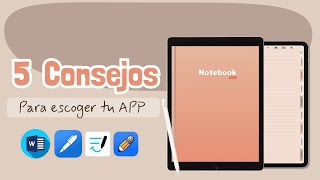 5 Consejos para escoger una ✅ APP para tomar apuntes digitales  Notas digitales [upl. by Moclam437]