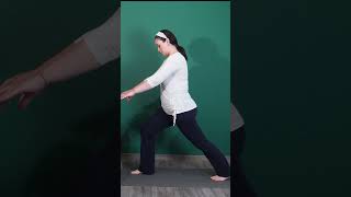 Chair High Lunge  Chair Yoga For Seniors and Beginners [upl. by Anala241]