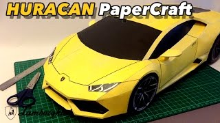 Huracan PaperCraft Build timelapse [upl. by Artkele623]