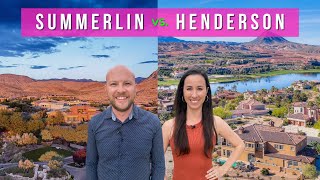 Living in Summerlin vs Henderson NV︱Las Vegas Neighborhoods Moving to Las Vegas [upl. by Marion]