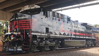 The ATeam Is Back NS 4822 Leads Its Second Train Which Is NS 24A20 In Stockbridge GA [upl. by Musihc]