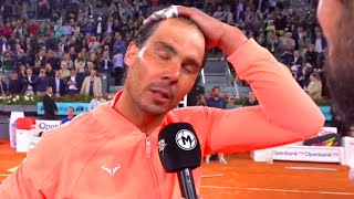 Rafael Nadal EMOTIONAL Interview After Loss [upl. by Lede]