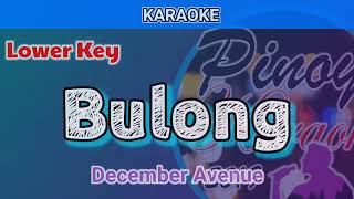 Bulong by December Avenue Karaoke  Lower Key [upl. by O'Mahony]