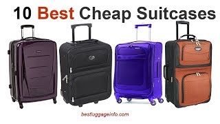 Best Cheap Suitcases  Ten Best Cheap Carry On Luggage Sale [upl. by Anuahsed862]