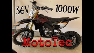 MotoTec 36v 1000w A few TRIPS out and BRIEF review [upl. by Aliuqahs4]