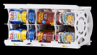 Stockpile Storage  Shelf Reliance Cansolidator Food Rotating System [upl. by Ahtelra75]