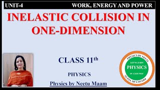 Inelastic Collision in one Dimension Energy loss in perfectly inelastic CollisionClass 11 Physics [upl. by Dragde]