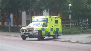 5x ambulans utryckningar i Uppsala [upl. by Carey]