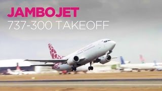 Jambojet 737300 Takeoff at Nairobi [upl. by Corissa]