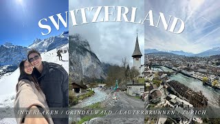 SWITZERLAND in 6 days 🇨🇭 2023 Vlog  Interlaken Grindelwald Lauterbrunnen Zurich ❄️🏔️ [upl. by Ellehcim]