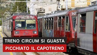 Il treno si guasta e i passeggeri pestano capotreno e macchinista poi vandalizzano i vagoni [upl. by Yeknarf]