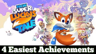 New Super Luckys Tale  The 4 Easiest Achievements To Unlock Guide [upl. by Ylelhsa]