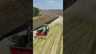 CLAAS AXION 930 amp FENDT 933 auf dem Silo [upl. by Meghan179]