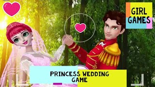 Ice Princess Wedding Day  Makeup Dress Up Spa Color Hairstyles Cake Design Games [upl. by Aekahs145]