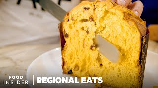 How Traditional Panettone Is Made In Italy  Regional Eats [upl. by Refotsirhc]