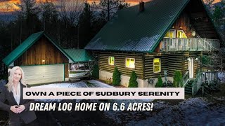 Stunning Log Home For Sale in Sudbury on 66 Acres [upl. by Mikael294]