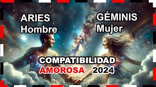 Compatibilidad Amorosa 2024 Aries Hombre y Géminis Mujer 🌟💖 aries géminis predicciones [upl. by Brent125]