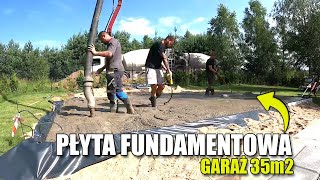 WYLEWAMY PŁYTĘ FUNDAMENTOWĄ POD GARAŻ  Koszty budowy budynku gospodarczego 35m2 [upl. by Yleik733]