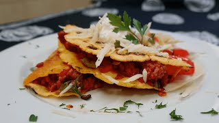 Darált húsos taco házi tortillával  Egészségtál [upl. by Fatimah934]