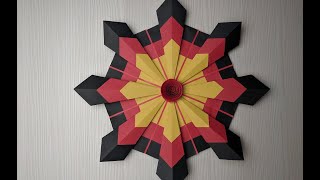 Настенный декор из бумаги своими руками Paper wall decor [upl. by Nosnevets323]