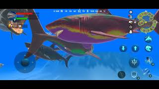 megalodon vs duckleosteus and sarcosuchus and lens sichtis and helicoprion and mossasaurus and saw s [upl. by Alexina208]