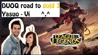 DUOQ SKYYART JOUE YASUO ET CHELXIE SE MET A JUNGLER  League of legends Road to Gold 3 [upl. by Orban]