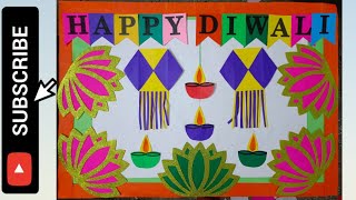 Diwali Bulletin Board ideas  Diwali Display Board Idea  Diwali School Decorations  Diwali Craft [upl. by Maryann]