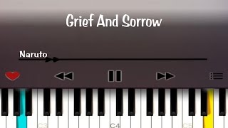 Naruto  Grief And Sorrow Piano Version  Easy Piano Tutorial [upl. by Gnohp]