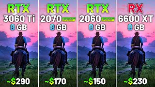 RTX 3060 Ti vs RTX 2070 SUPER vs RTX 2060 SUPER vs RX 6600 XT  Test in 20 Games in 2024 [upl. by Brent]