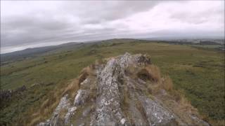 Monts dArrée Roch Trevezel  vue 360°   Bretagne  Finistère [upl. by Schuh936]