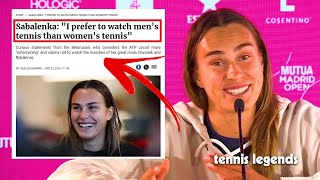 Aryna Sabalenka quotI didnt want to DAMAGE womens tennisquot  Madrid 2024 [upl. by Ruben313]