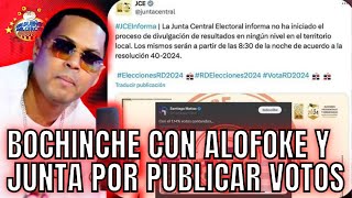 BOCHINCHE CON ALOFOKE POR PUBLICAR RESULTADOS DE VOTOS PRESIDENCIALES ANTES QUE LA JUNTA [upl. by Salohcin630]